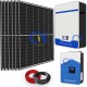 Impianto fotovoltaico inverter ibrido 6 kw wifi con accumulo da 5 kw litio lifepo4