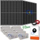 KIT FOTOVOLTAICO 10KW GIORNALIERO INVERTER IBRIDO ONDA PURA MPPT 100 AMPERE PANNELLO ENERGIA BATTERIA 1800 AH