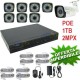 KIT IP POE 8 CANALI NVR 2 MPX VIDEOSORVEGLIANZA H264 CLOUD HD 1TB TELECAMERE LAN