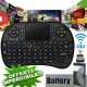 MINI TASTIERA KEYBOARD USB WIRELESS TOUCHPAD PER ANDROID SMART TV BOX CONSOLE PC