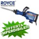 MARTELLO DEMOLITORE PNEUMATICO 2500W KIT 2 PUNTE SCALPELLI 65MM