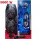 KARAOKE CASSA AMPLIFICATA 5000W MP3 RADIO MICROFONO BLUETOOTH USB SD AUX