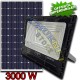 FARO FARETTO 3000W LED PANNELLO ENERGIA SOLARE FOTOVOLTAICO CREPUSCOLARE BATTERIA