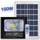 FARO 100W ENERGIA SOLARE LED CON PANNELLO FARETTO CREPUSCOLARE FOTOVOLTAICO TELECOMANDO