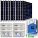 KIT FOTOVOLTAICO 10KW GIORNALIERO INVERTER 8000W PANNELLO ENERGIA BATTERIA 1800 AH