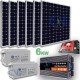 KIT FOTOVOLTAICO 6KW GIORNALIERO INVERTER 3000W PANNELLO ENERGIA BATTERIA 400AH